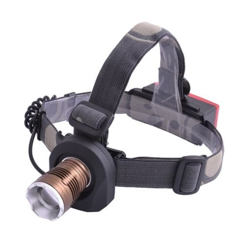 Ліхтар 6812-XPE Police на лоб + в руку 12V , zoom, 1х18650, ЗУ 12V/220V, комплект