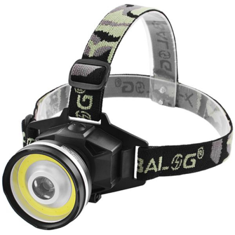 Ліхтар Police 12v T631-COB+3W, на лоб, вбудований акумулятор, ЗУ 200V/12V