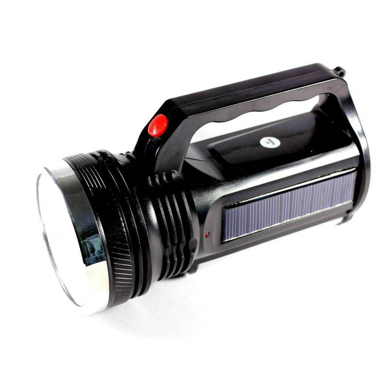 Ліхтар 2836T акумуляторний 1000 mA/h, 1W 1МОНОкріст + 16Крист (матових), з маяком, d80mm, 170*95мм