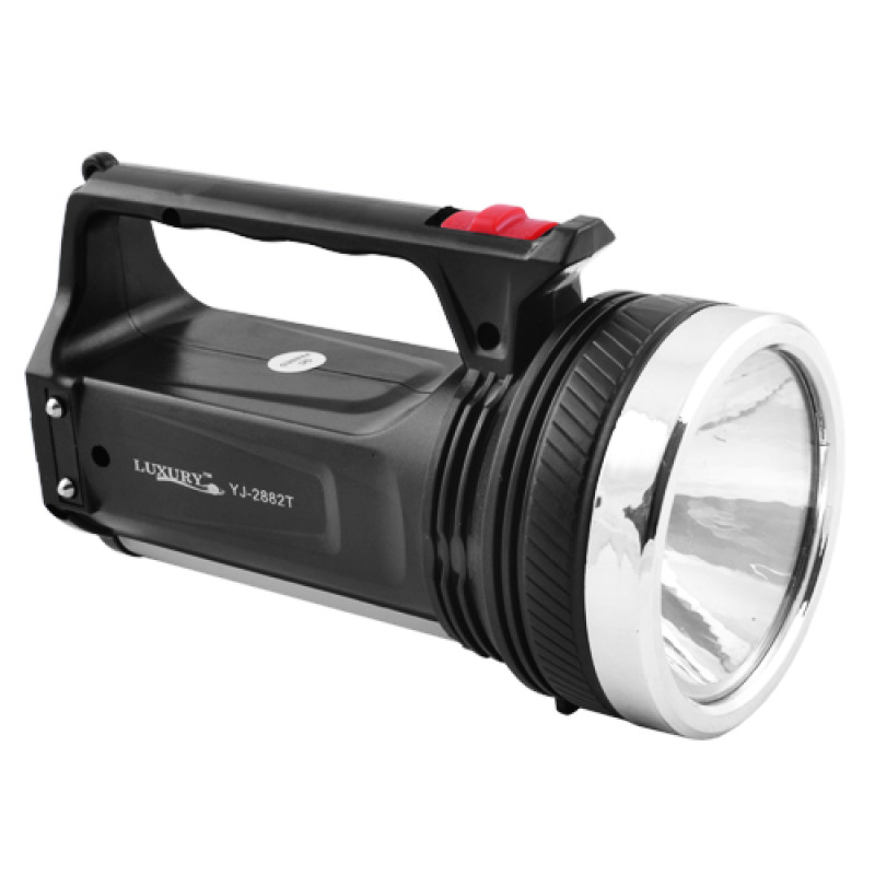 Ліхтар 2882 акумуляторний, 1W 1МОНОкріст + 7Крист (матових), з маяком, d70mm, 135*75мм