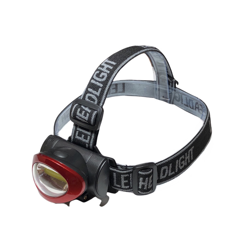 Ліхтар HL 016 5W на лоб COBкрист, 3 реж., 3*AAA,  70*50*45мм   кор1/