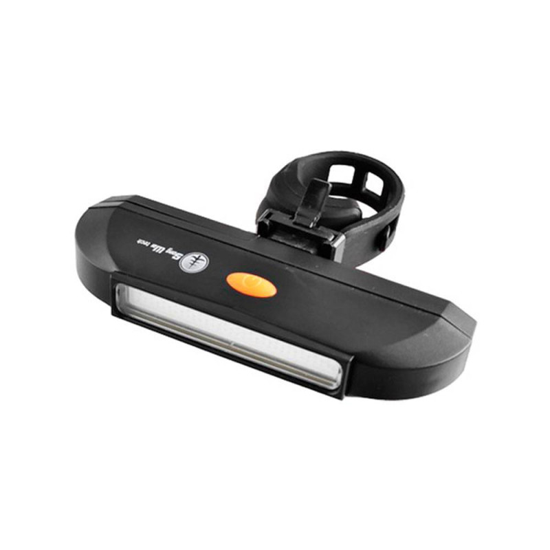 Ліхтар велосипедний HYD-011-COB (червоний + синій), 2xAAA