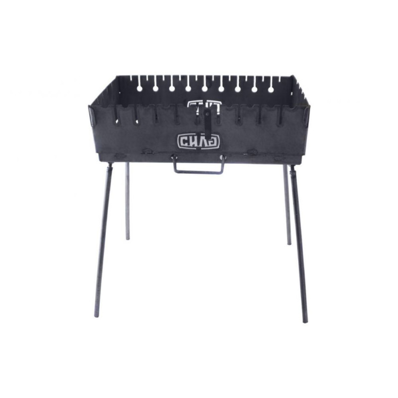 Мангал розкладний (кейс) товщина 2мм на 8 шампурів (СИЛА - Кемпінг)