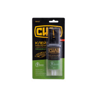 Двокомпонентний епоксидний клей (шприц), прозорий 30г (СИЛА - Інструмент)