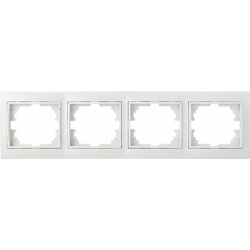 Рамка чотиримісна Pм-4-Fl-W (біла)