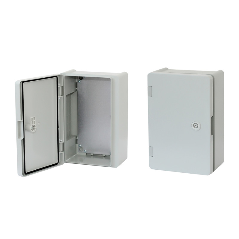 Щит ERKA 022, 200*300*120 з монтажною панеллю,опалові двері IP 65