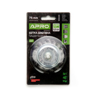 Щітка чаша сталеві витки 75 мм (дриль) (APRO)
