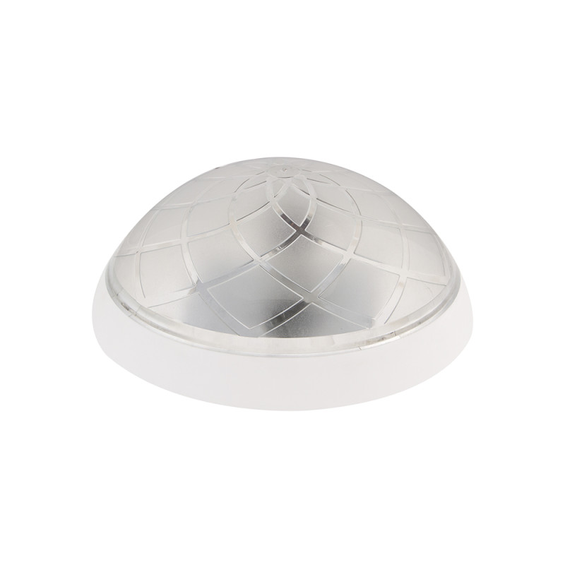 Світильник ERKA 1127D.i, настінно-стельовий з вбудованим датчиком руху, 26 W, прозорий, Е27, ІР 20