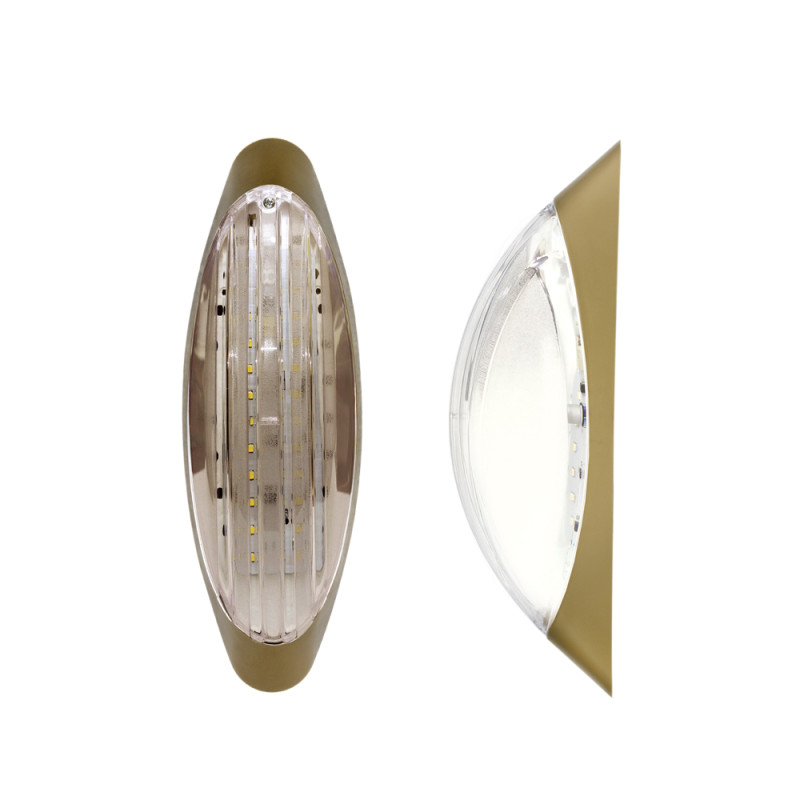 Світильник ERKA 1205D.i-G, настінно-стельовий з вбудованим датчиком руху, 26 W, прозорий, Е27, ІР 20