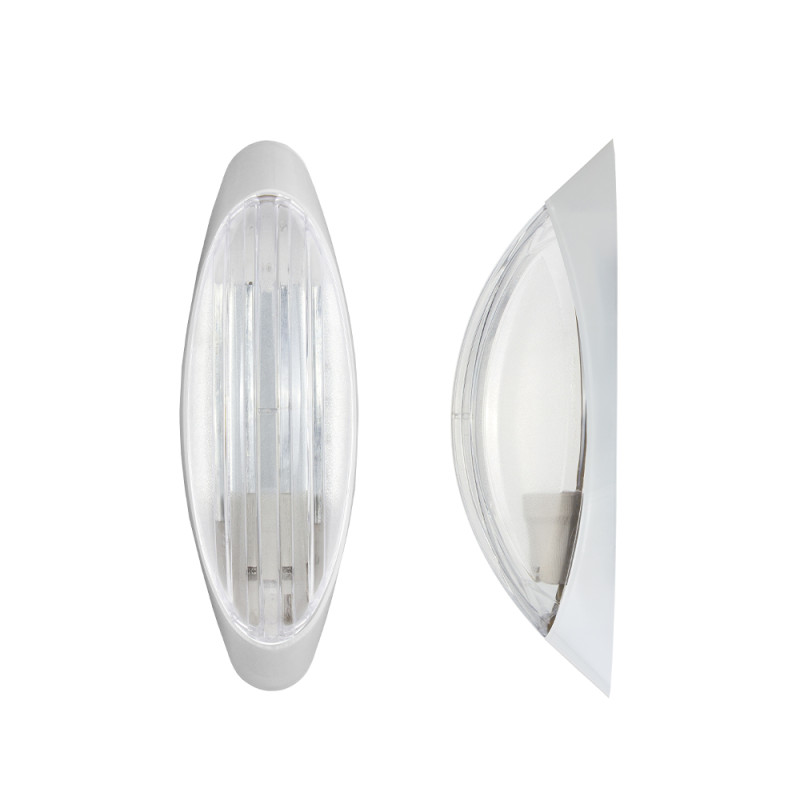 Світильник ERKA 1205D.i-Р, настінно-стельовий з вбудованим датчиком руху, 26 W, прозорий , Е27, ІР20