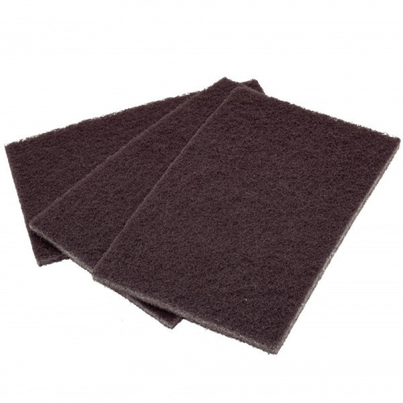 Скотч брайт лист 150*230 мм Р400 бордовий   1шт./уп