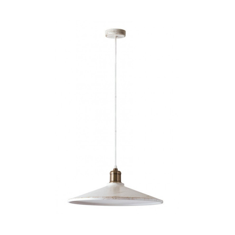 Світильник Підвіс h=120 cм, d=36 см, 1*60Вт,Е-27, арт. SHANGHAI 18131 біло-золотий