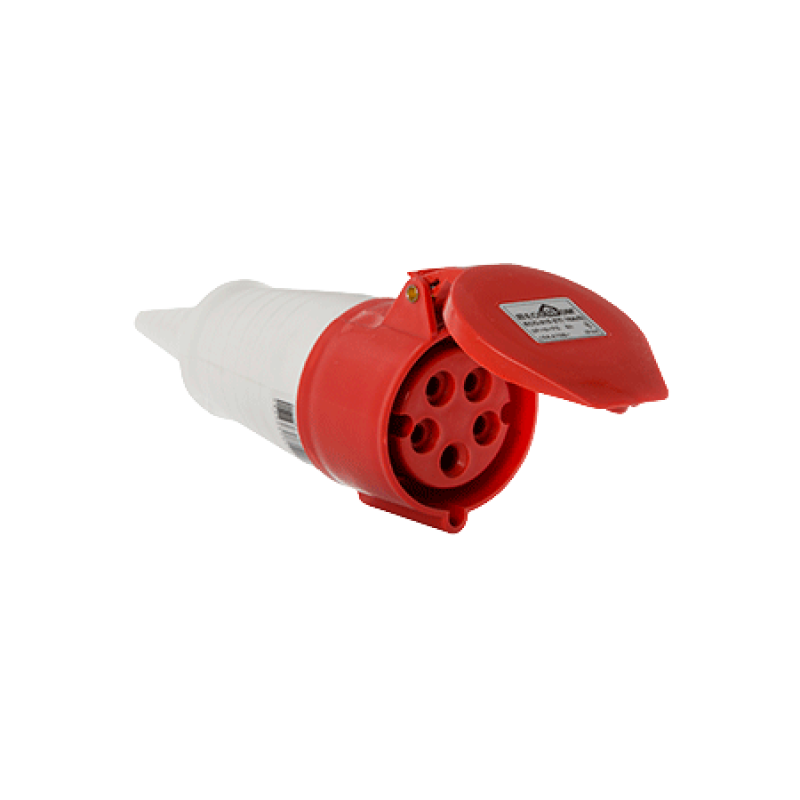 Розетка (гніздо) переносна ECOНОМЕ ГП 16А/5 3Р+N+РЕ (ECO-215)