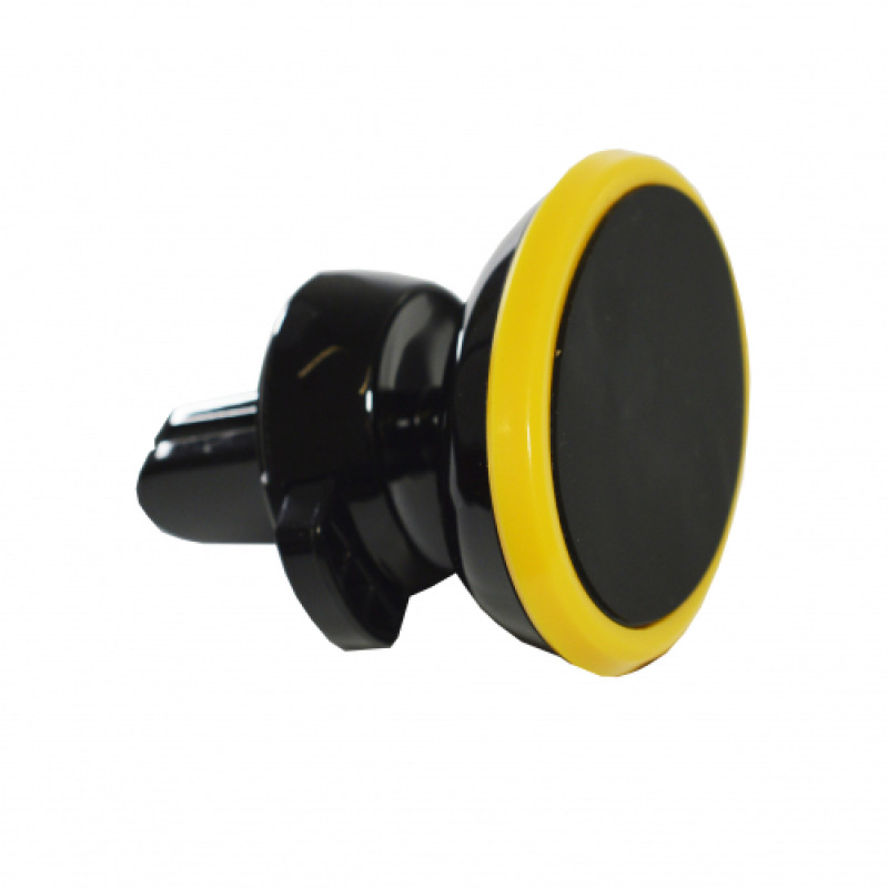 Автотримач Magnetic Air Vent CT008 black-yellow