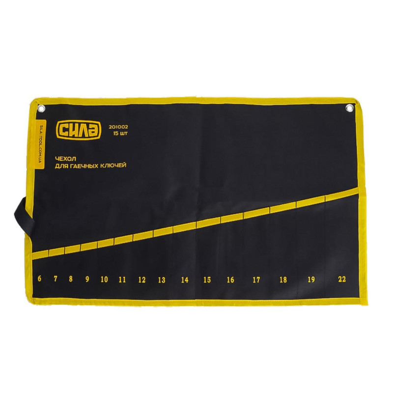 Чохол для гайкових ключів 15шт (6-19, 22 мм)