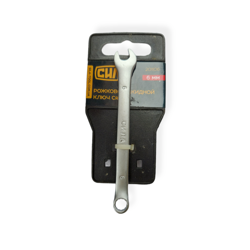 Ключ рожково-накидний CrV 6мм