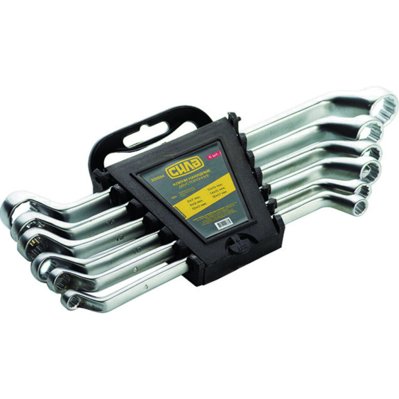 Набір ключів комбінованих двобічних CrV (6-х7,8х9,10х11,12х13,14х15,16х17мм) 6шт