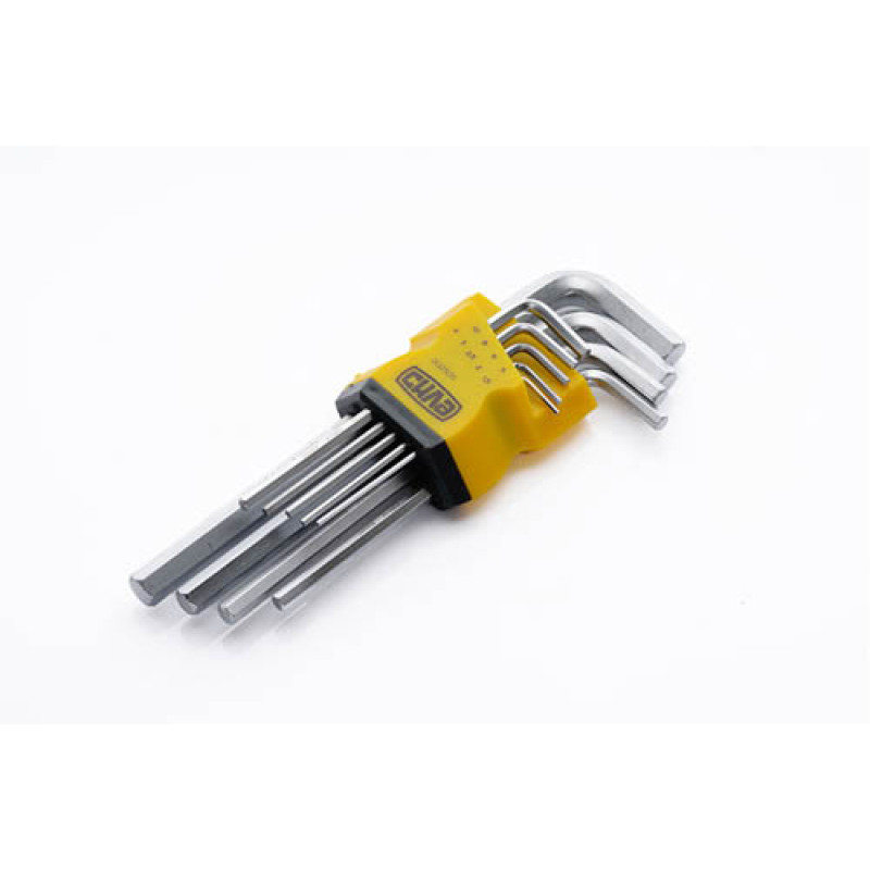 Набір шестигранників середніх CrV 9шт (СИЛА - Інструмент)