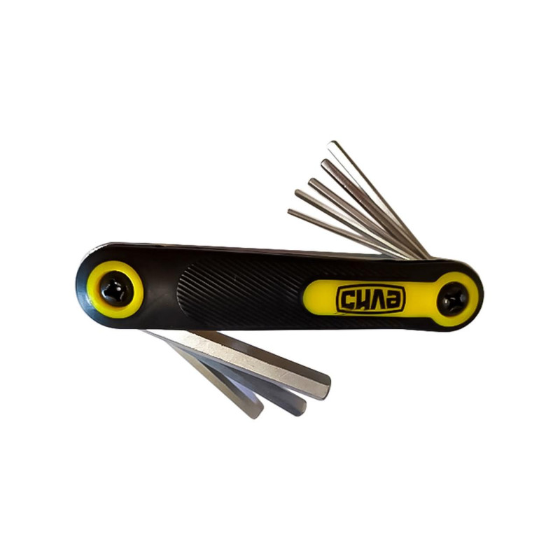 Набір ключів шестигранних, мультитул 1,5-8мм, 8шт (СИЛА - Інструмент)