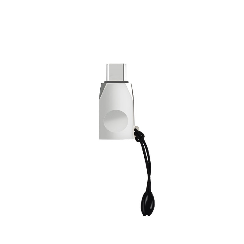 Перехідник HOCO UA9 Type-C OTG Adapter Silver-Nickel