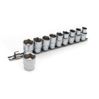 Набір насадок торцевих на планці ½ CrV 10 шт