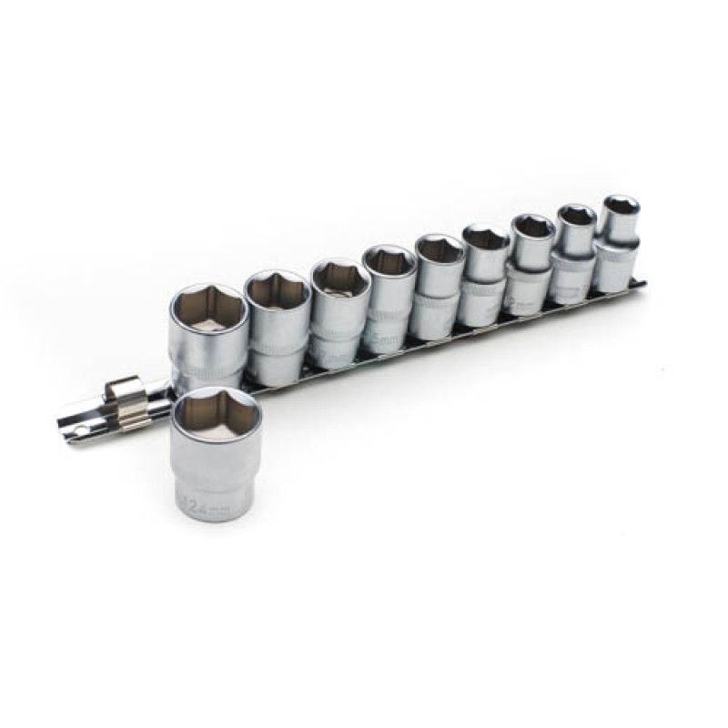 Набір насадок торцевих на планці ½ CrV 10 шт