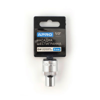 Насадка шестигранна CrV ½ 9мм Apro  (APRO)
