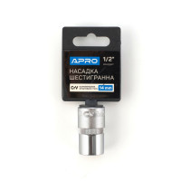 Насадка шестигранна CrV ½ 14мм Apro  (APRO)