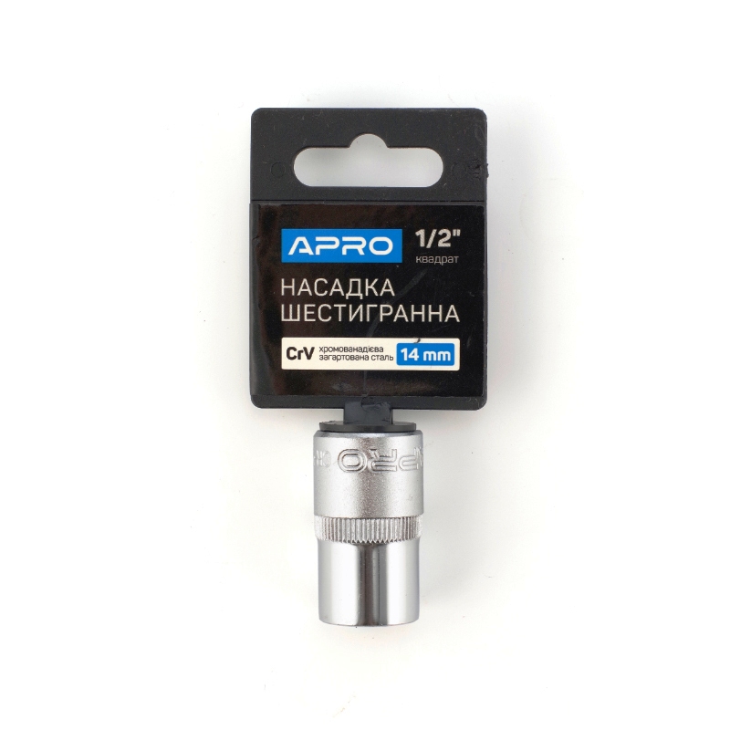Насадка шестигранна CrV ½ 14мм Apro  (APRO)