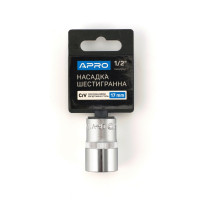 Насадка шестигранна CrV ½ 17мм Apro  (APRO)
