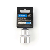 Насадка шестигранна CrV ½ 20 мм Apro  (APRO)