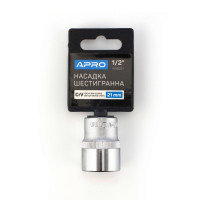 Насадка шестигранна CrV ½ 21мм Apro  (APRO)