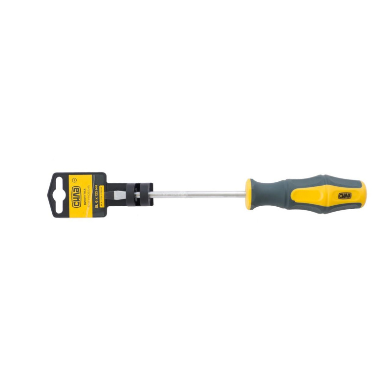 Викрутка обгумована CrV SL6x125 (СИЛА - Інструмент)