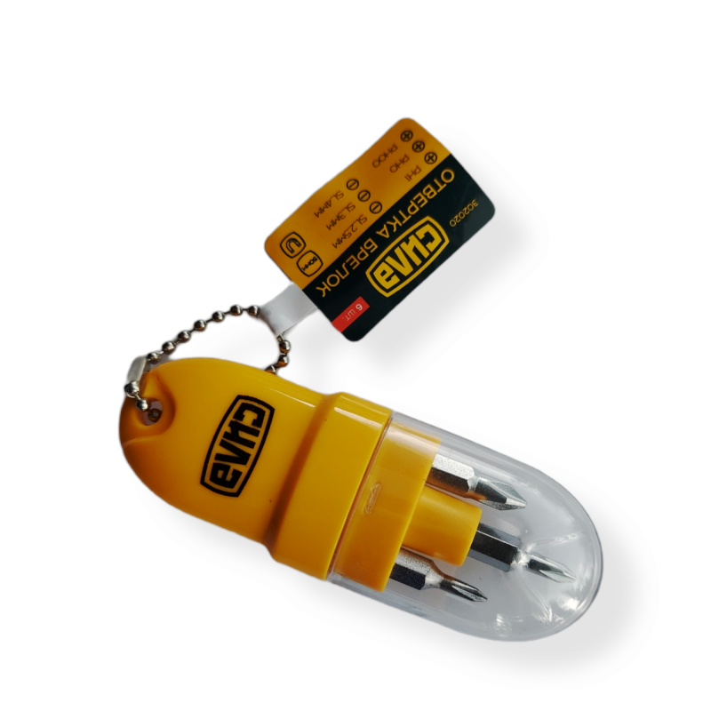 Викрутка Брелок CrV 6 біт (СИЛА - Інструмент)