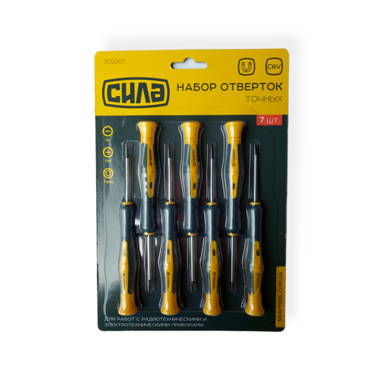 Набір викруток точних 7 шт CrV