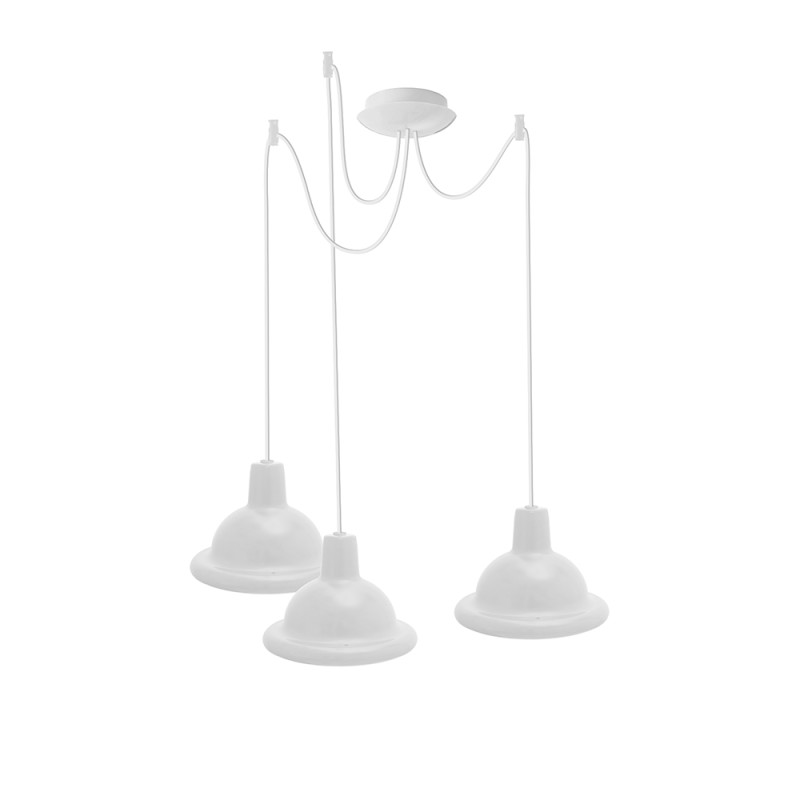 Світильник ERKA 1303-323, стельовий, 3*60W, 2м, білий, Е27