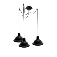 Світильник ERKA 1303-323, стельовий, 3*60W, 2м,  чорний, Е27