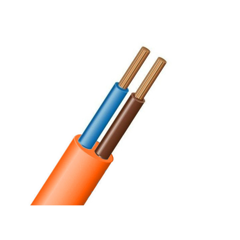 Кабель ПВС нг  2*2,5 ПОМАРАНЧЕВИЙ 