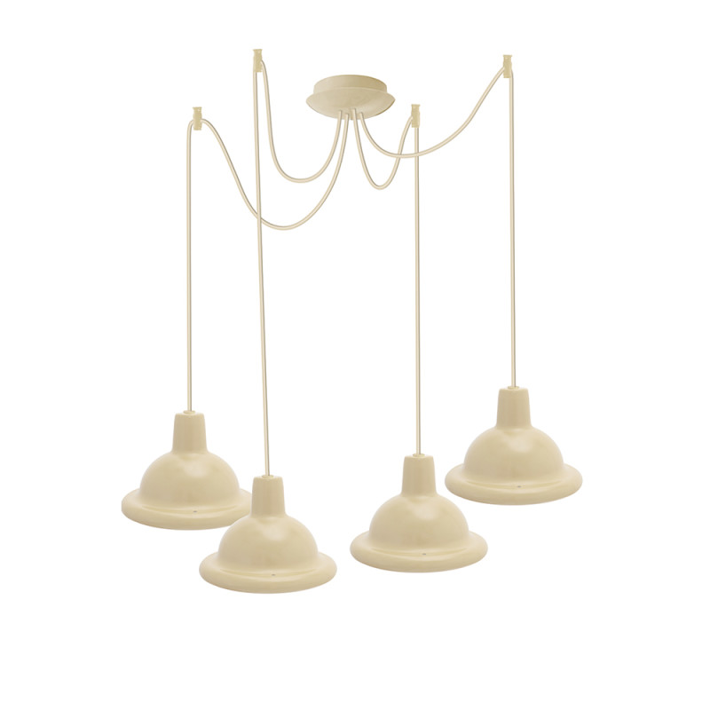 Світильник ERKA 1303-424, стельовий, 4*60W, 2м, білий, Е27