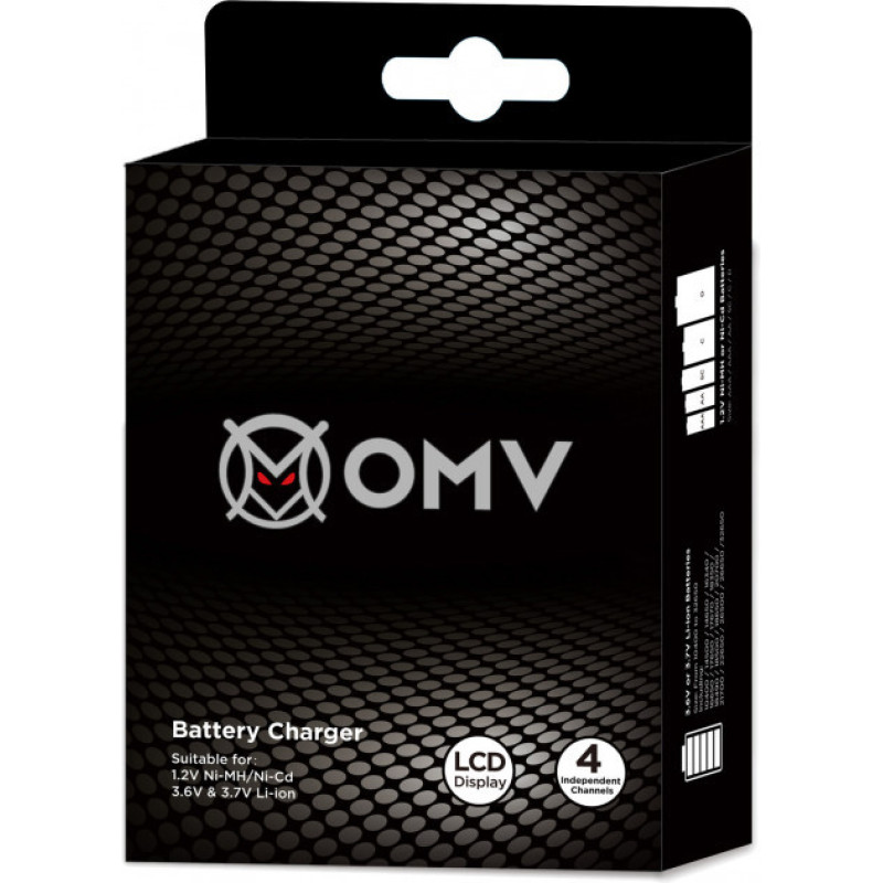 Зарядний пристрій LBC-318-HCB з ЖК-дисплеєм для Li-ion, NiMH,NiCd  (USB) для 4-х акумуляторів