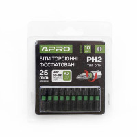 Біта APRO ударна торсіонна РН2 * 25мм, 10шт / уп (APRO)