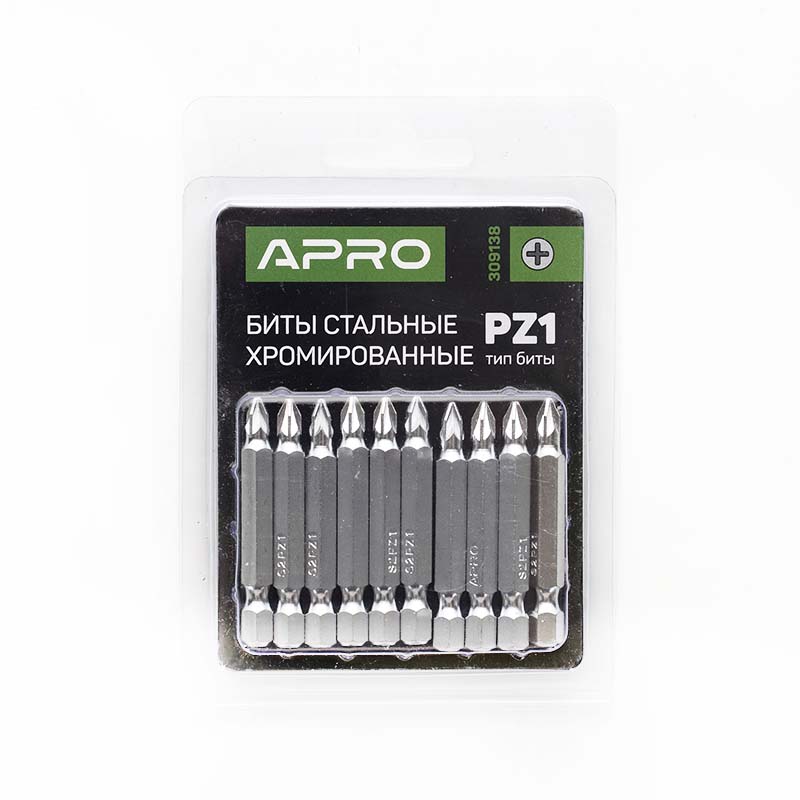 Біта APRO РZ1*50мм хром, 10шт/уп  (APRO)