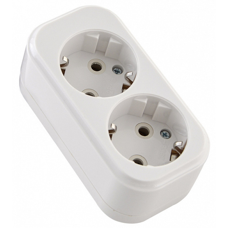 Колодка 2-місна ( 2Р+РЕ) КП-З-11