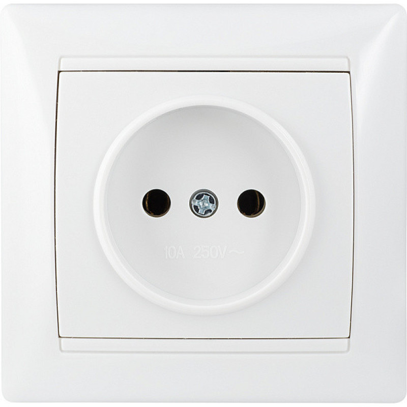 Розетка 2Р PB16-Fr-W (біла)