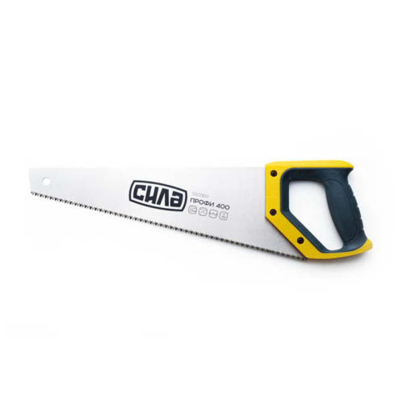 Ножівка по дереву 400мм з пластикової 2-х компонентною рукояткою (СИЛА - Інструмент)