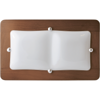 Світильник НББ 2*20 Вт, Е-27, 485*295мм, арт. 32222 горіх