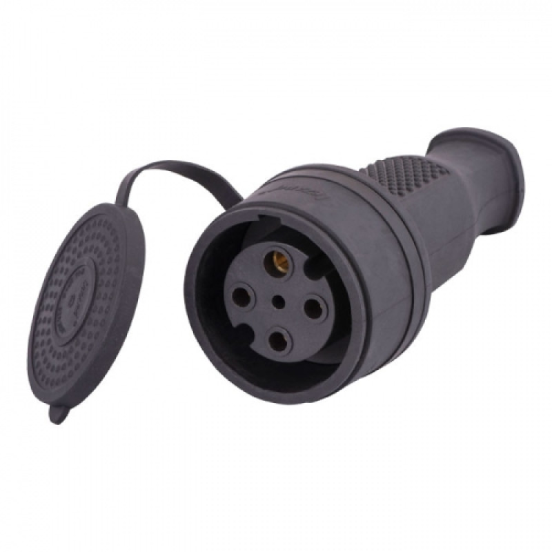 Роз'єм штепсельний трифазний з заглушкою (каучук) Lezard (1/12/48 шт)