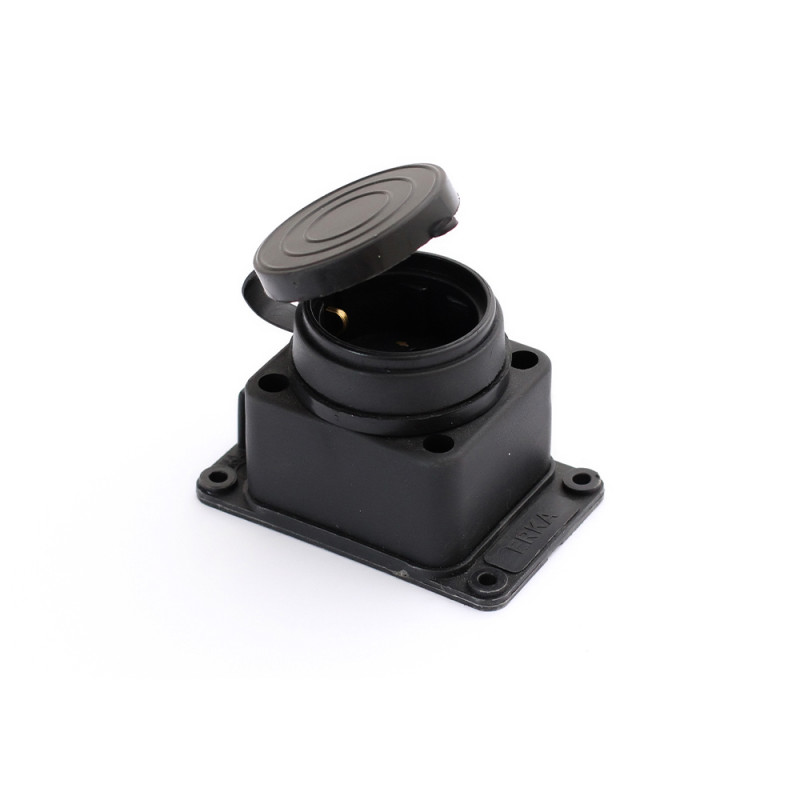 Колодка одинарна ERKA 6001, з заглушкою 1*16 (каучук)