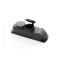 Колодка подвійна ERKA 6002, з заглушками 2*16 (каучук)