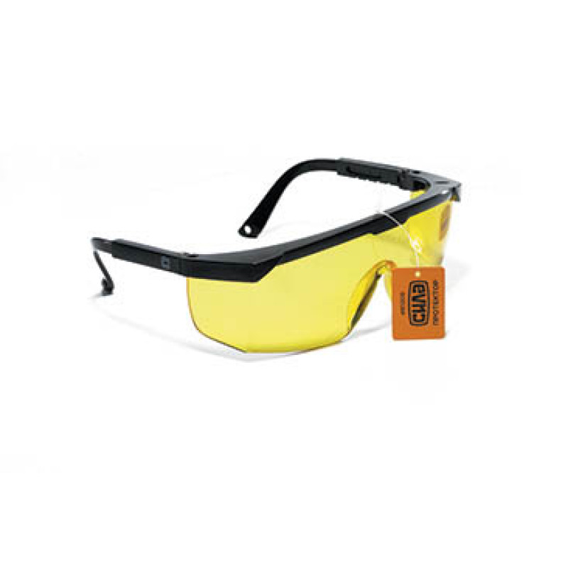 Окуляри захисні ПРОТЕКТОР, бурштинові (СИЛА - Інструмент)